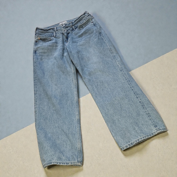 Womens abercrombie & Fitch Mid Rise Slouchy - Picture 2 of 7